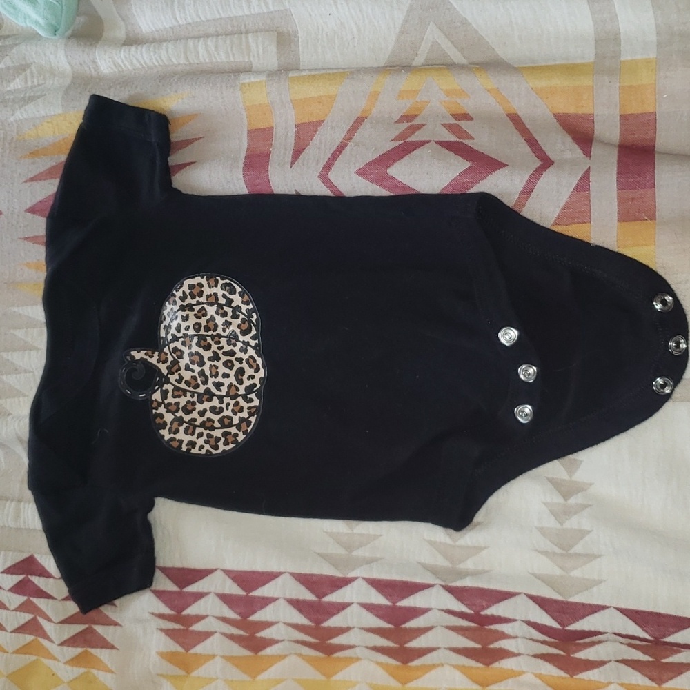 Baby Leopard Pumpkin Onesie